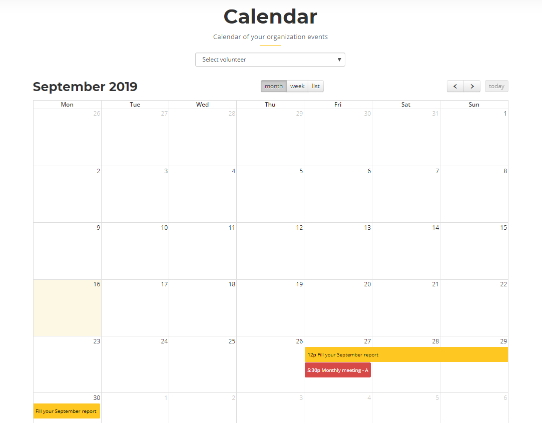 Calendar