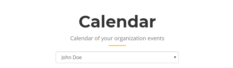 Calendar volunteers
