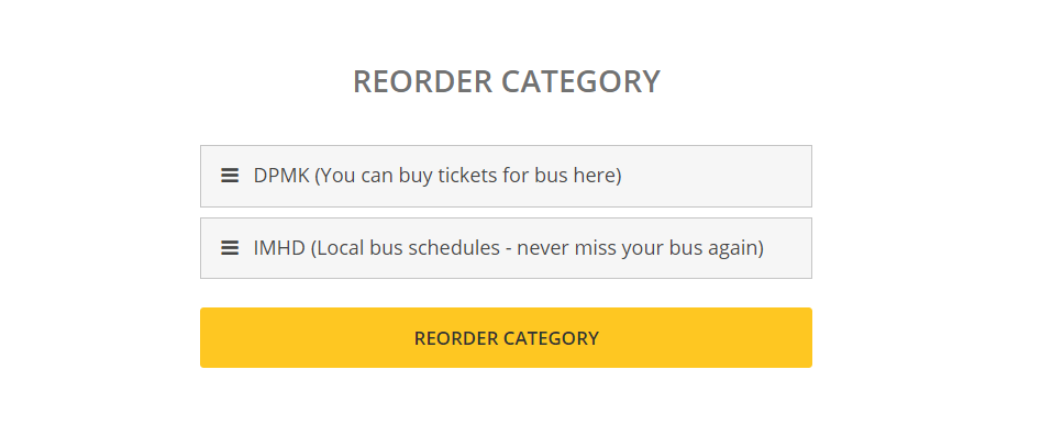 Reorder category