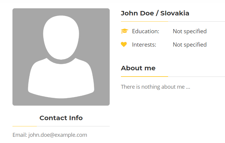Personal Information
